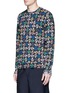 Front View - Click To Enlarge - PS PAUL SMITH - Dot paisley print cotton sweatshirt
