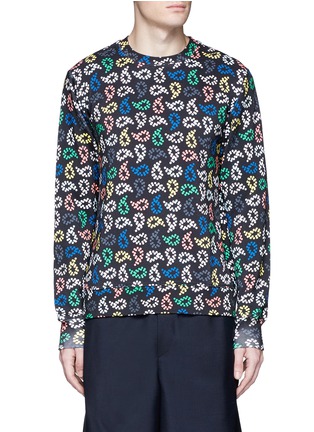 Main View - Click To Enlarge - PS PAUL SMITH - Dot paisley print cotton sweatshirt