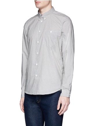 Front View - Click To Enlarge - PS PAUL SMITH - 'Micro Paisley' print shirt