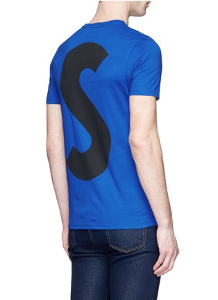 Back View - Click To Enlarge - PS PAUL SMITH - Alphabet print organic cotton T-shirt