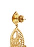 Detail View - Click To Enlarge - AISHWARYA - Diamond gold alloy beaded openwork drop earrings
