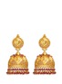 Main View - Click To Enlarge - AISHWARYA - Ruby 18k yellow gold plated silver dome earrings