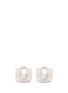 Main View - Click To Enlarge - W. BRITT - 'Cylinder stud' rose quartz earrings
