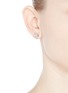 Figure View - Click To Enlarge - W. BRITT - 'Cylinder stud' rose quartz earrings