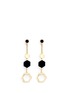 Main View - Click To Enlarge - W. BRITT - 'Hexagon Dangling' 18k gold plated earrings