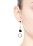 Figure View - Click To Enlarge - W. BRITT - 'Hexagon Dangling' 18k gold plated earrings