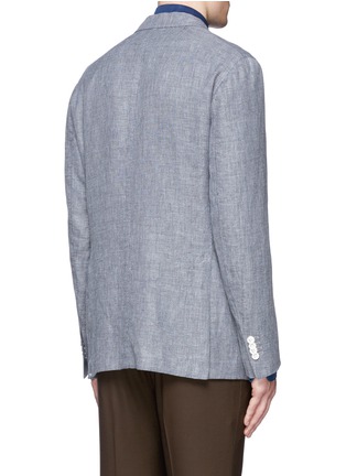 Back View - Click To Enlarge - BOGLIOLI - Notch lapel linen-wool-silk soft blazer