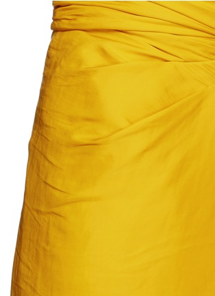 Detail View - Click To Enlarge - CÉDRIC CHARLIER - Tie waist drape wrap skirt