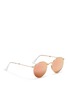 Figure View - Click To Enlarge - RAY-BAN - 'RB3532' folding round metal mirror sunglasses