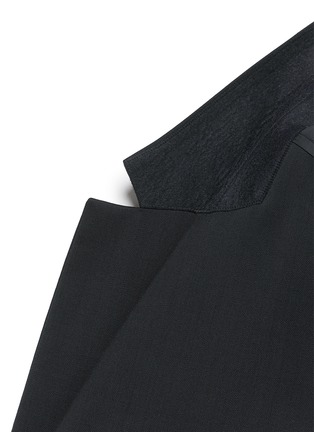 Detail View - Click To Enlarge - 71465 - Notch lapel technowool front nylon blazer
