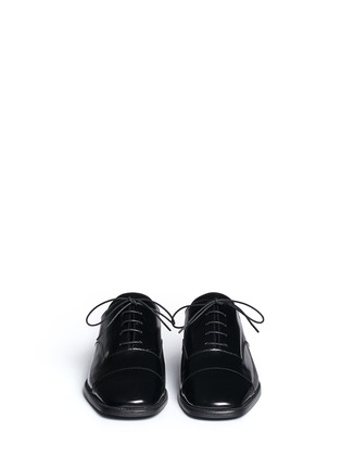 Front View - Click To Enlarge - STUART WEITZMAN - 'Half days' leather Oxford mules