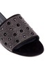 Detail View - Click To Enlarge - STUART WEITZMAN - 'Rockslide' strass suede slippers