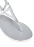 Detail View - Click To Enlarge - STUART WEITZMAN - 'Trifecta' metallic strass jelly sandals