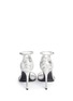 Back View - Click To Enlarge - STUART WEITZMAN - 'Nudist Song' clouded marble print leather sandals