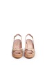 Front View - Click To Enlarge - STUART WEITZMAN - 'Boda Jean' bow patent leather platform wedges