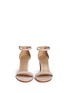 Front View - Click To Enlarge - STUART WEITZMAN - 'Simple' ankle strap nubuck leather sandals