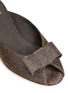 Detail View - Click To Enlarge - STUART WEITZMAN - 'Candy' peep toe metallic lamé sandals
