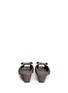 Back View - Click To Enlarge - STUART WEITZMAN - 'Candy' peep toe metallic lamé sandals