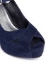 Detail View - Click To Enlarge - STUART WEITZMAN - 'Turnover' suede wedge platform sandals
