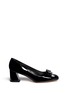 Main View - Click To Enlarge - STUART WEITZMAN - 'Bold Fore' bow patent leather pumps
