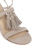 Detail View - Click To Enlarge - STUART WEITZMAN - 'Tasselmania' suede chunky heel sandals