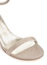 Detail View - Click To Enlarge - STUART WEITZMAN - Ankle strap lamé glitter sandals