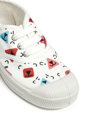 Detail View - Click To Enlarge - BENSIMON - Teddy bear print kids tennis shoes