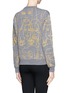 Back View - Click To Enlarge - STELLA MCCARTNEY - Quilted face embroider sweater