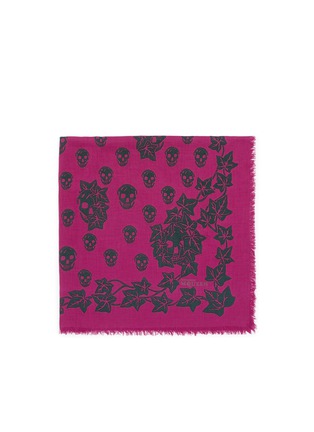 Main View - Click To Enlarge - ALEXANDER MCQUEEN - Skull and ivy print modal-silk scarf