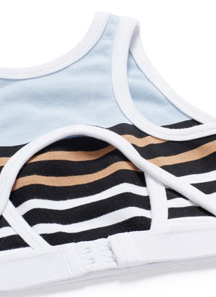Detail View - Click To Enlarge - T BY ALEXANDER WANG - Stripe stretch jersey sports bra