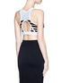 Back View - Click To Enlarge - T BY ALEXANDER WANG - Stripe stretch jersey sports bra