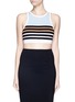 Main View - Click To Enlarge - T BY ALEXANDER WANG - Stripe stretch jersey sports bra