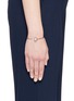 Detail View - Click To Enlarge - SHAMBALLA JEWELS - 'Nyima Cuff Mini' diamond pavé 18k rose gold bangle