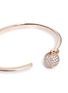 Detail View - Click To Enlarge - SHAMBALLA JEWELS - 'Nyima Cuff Mini' diamond pavé 18k rose gold bangle