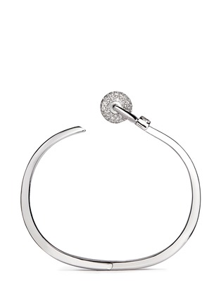 Detail View - Click To Enlarge - SHAMBALLA JEWELS - 'Nyima Cuff Mini' diamond pavé 18k white gold bangle