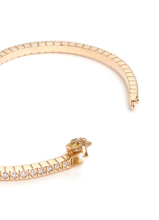 Detail View - Click To Enlarge - SHAMBALLA JEWELS - 'Alliance' diamond 18k yellow gold bangle
