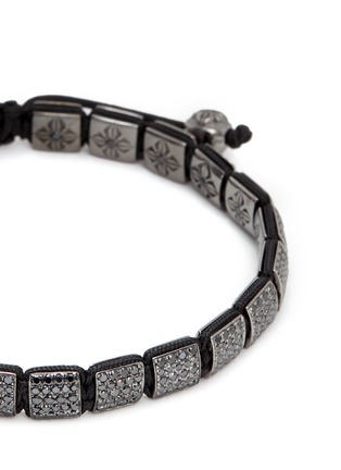 Detail View - Click To Enlarge - SHAMBALLA JEWELS - 'Lock' black diamond 18k gold bracelet