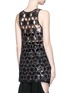 Back View - Click To Enlarge - GIVENCHY - Sequinned star cutout tank top