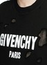 Detail View - Click To Enlarge - GIVENCHY - Distressed logo print sweatshirt