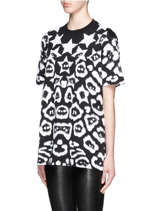 Front View - Click To Enlarge - GIVENCHY - Star jaguar print oversize T-shirt