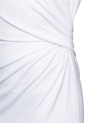 Detail View - Click To Enlarge - GIVENCHY - Ruche waist side slit crepe jersey gown