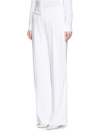 Figure View - Click To Enlarge - GIVENCHY - Pleat wide leg stretch cady pants