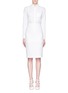 Figure View - Click To Enlarge - GIVENCHY - Strap pocket long cotton poplin shirt