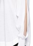 Detail View - Click To Enlarge - GIVENCHY - Slit sleeve wool-silk sweater