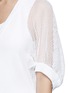 Detail View - Click To Enlarge - GIVENCHY - Bell sleeve mesh knit sweater