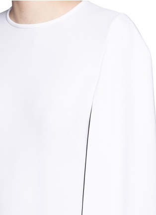 Detail View - Click To Enlarge - GIVENCHY - Cutout sleeve stretch cady dress