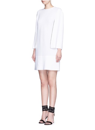 Figure View - Click To Enlarge - GIVENCHY - Cutout sleeve stretch cady dress