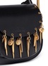 Detail View - Click To Enlarge - CHLOÉ - Hudson' mini charm leather saddle bag