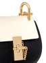 Detail View - Click To Enlarge - CHLOÉ - 'Drew' nano colourblock grainy leather shoulder bag
