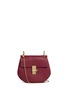 Main View - Click To Enlarge - CHLOÉ - 'Drew' small grainy leather shoulder bag